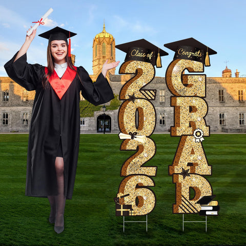 Vivantia 38-inch graduation yard sign full display for outdoor ceremony