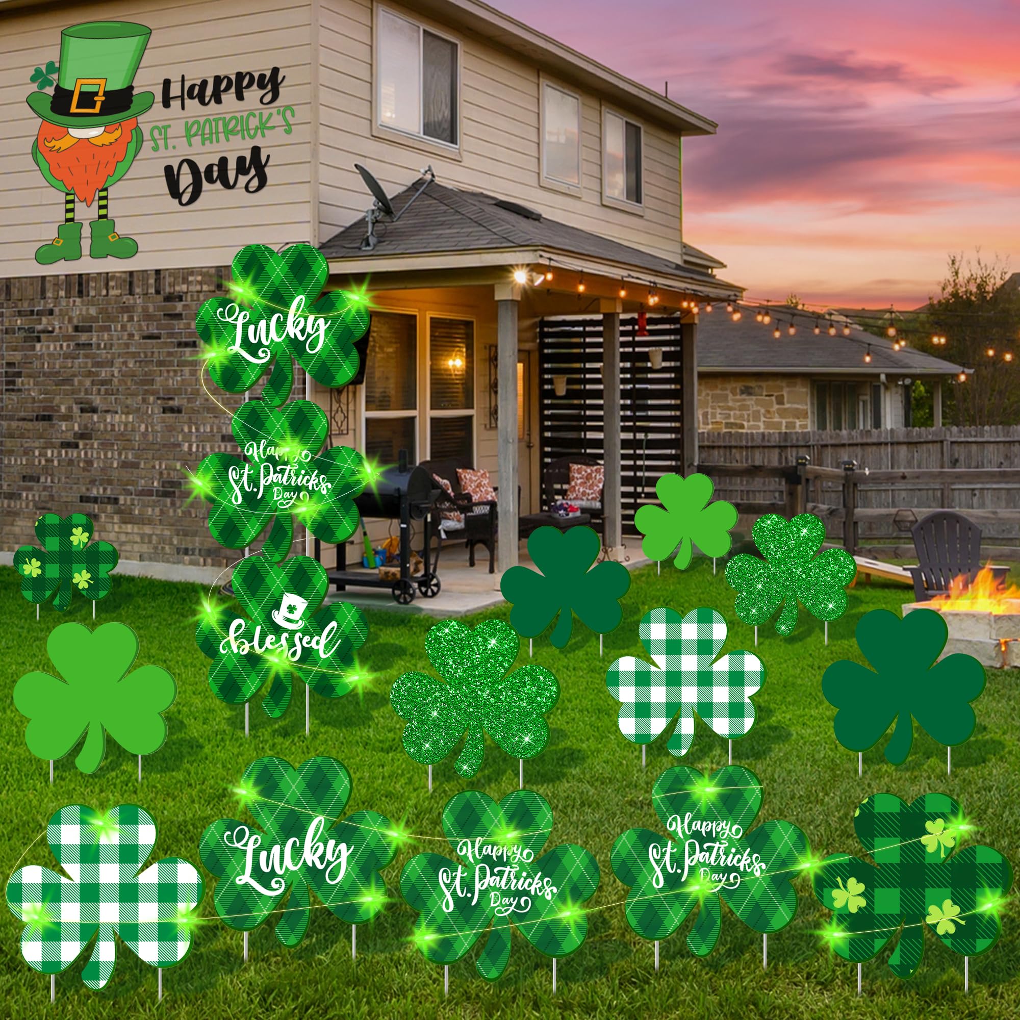 Vivantia garden party decor for St Patrick's Day celebrations