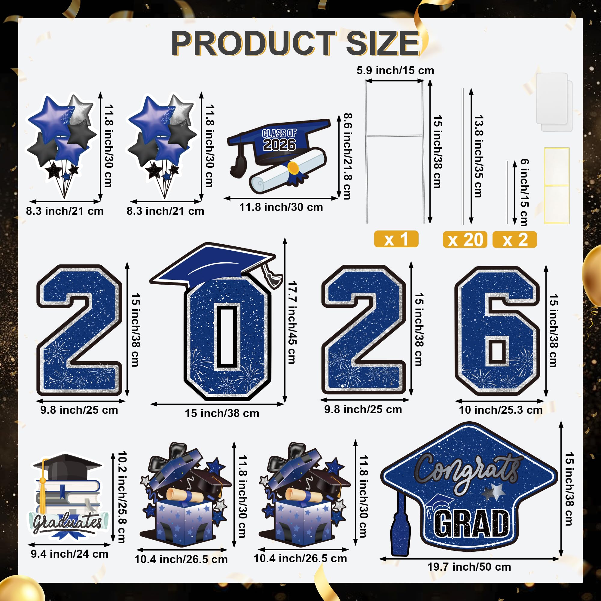 Vivantia 2026 numerals yard sign clearly marking the class year