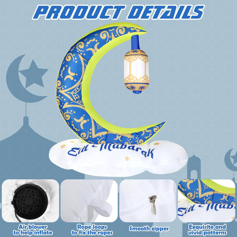 Vivantia outdoor Ramadan yard decoration with LED illumination for evenings