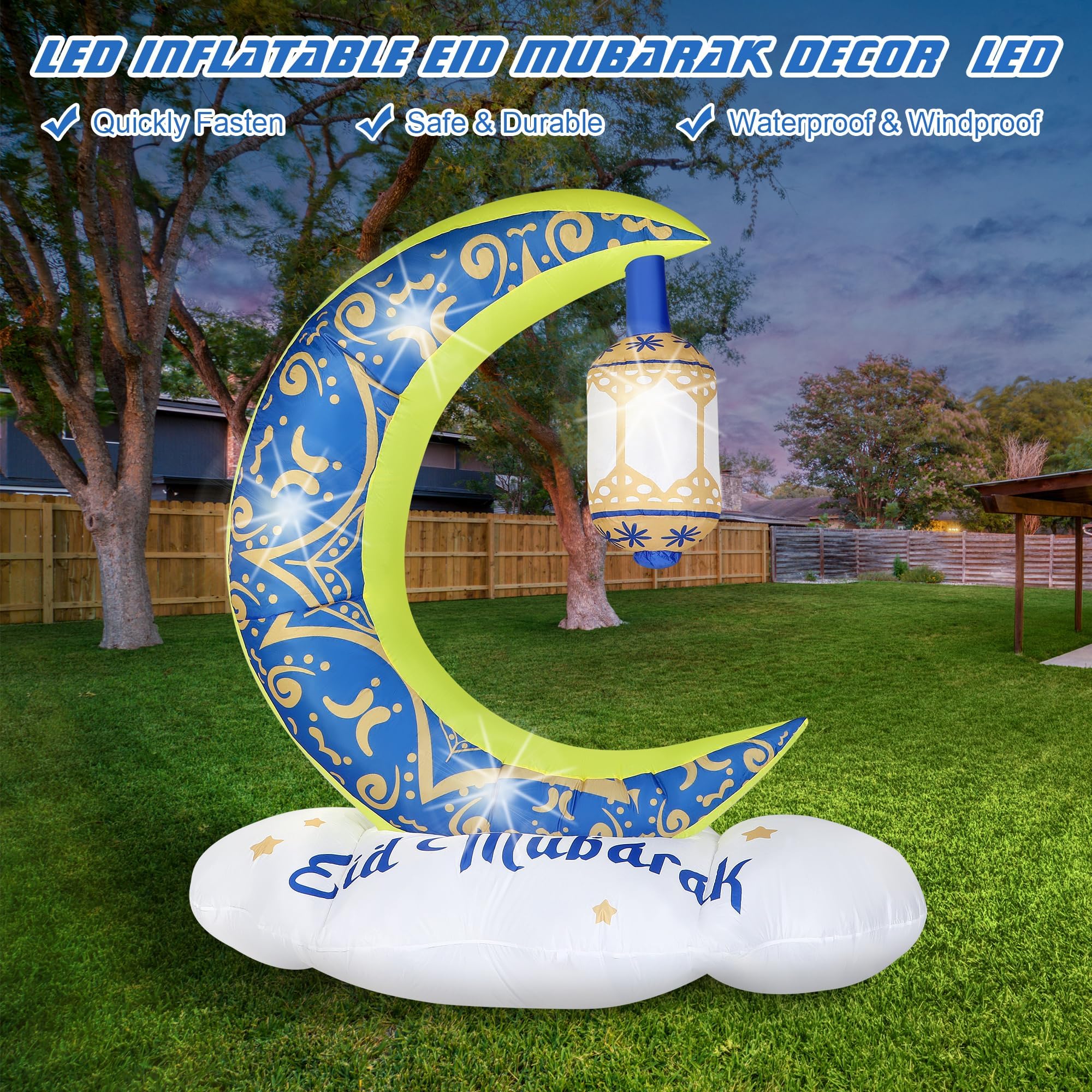 Vivantia Ramadan inflatable with extended power cord for flexible placement