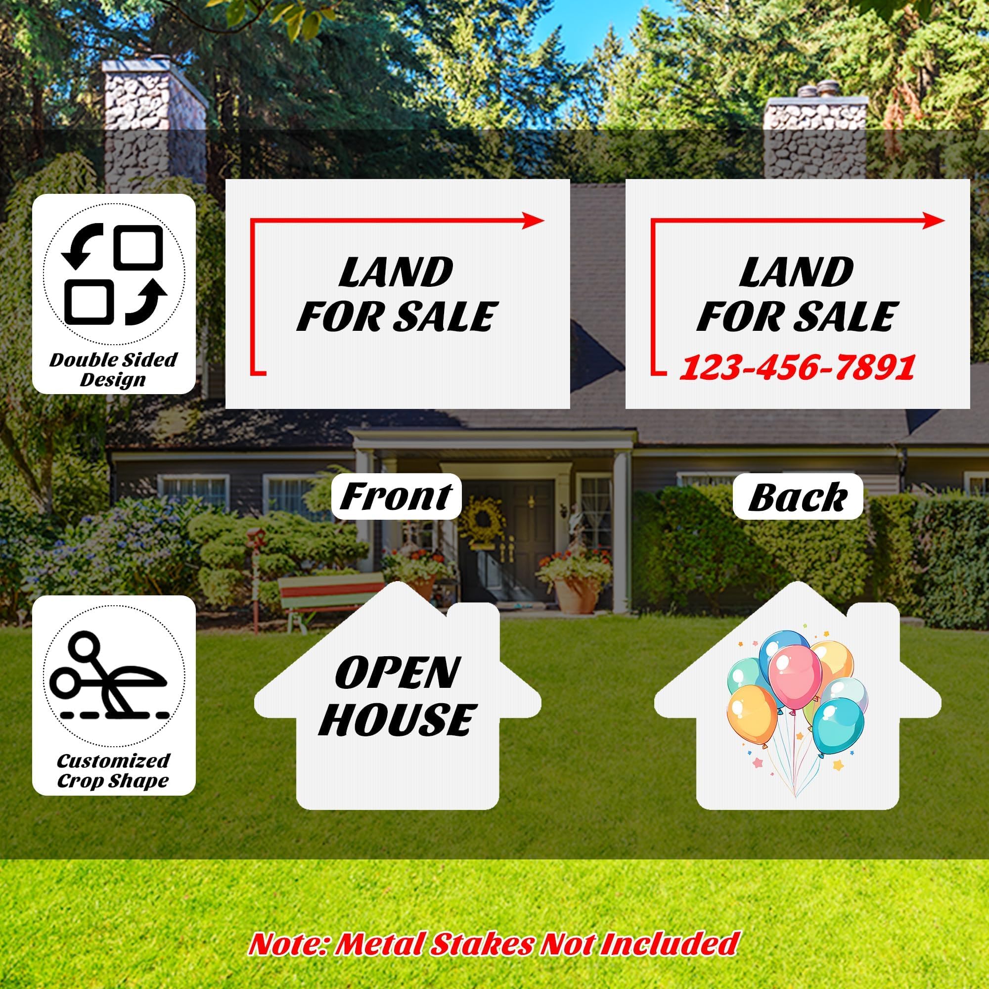 Vivantia oversized 24x36 inch yard sign ready for display
