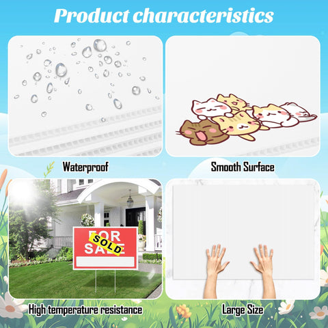 Vivantia corrugated plastic waterproof sign material for outdoors