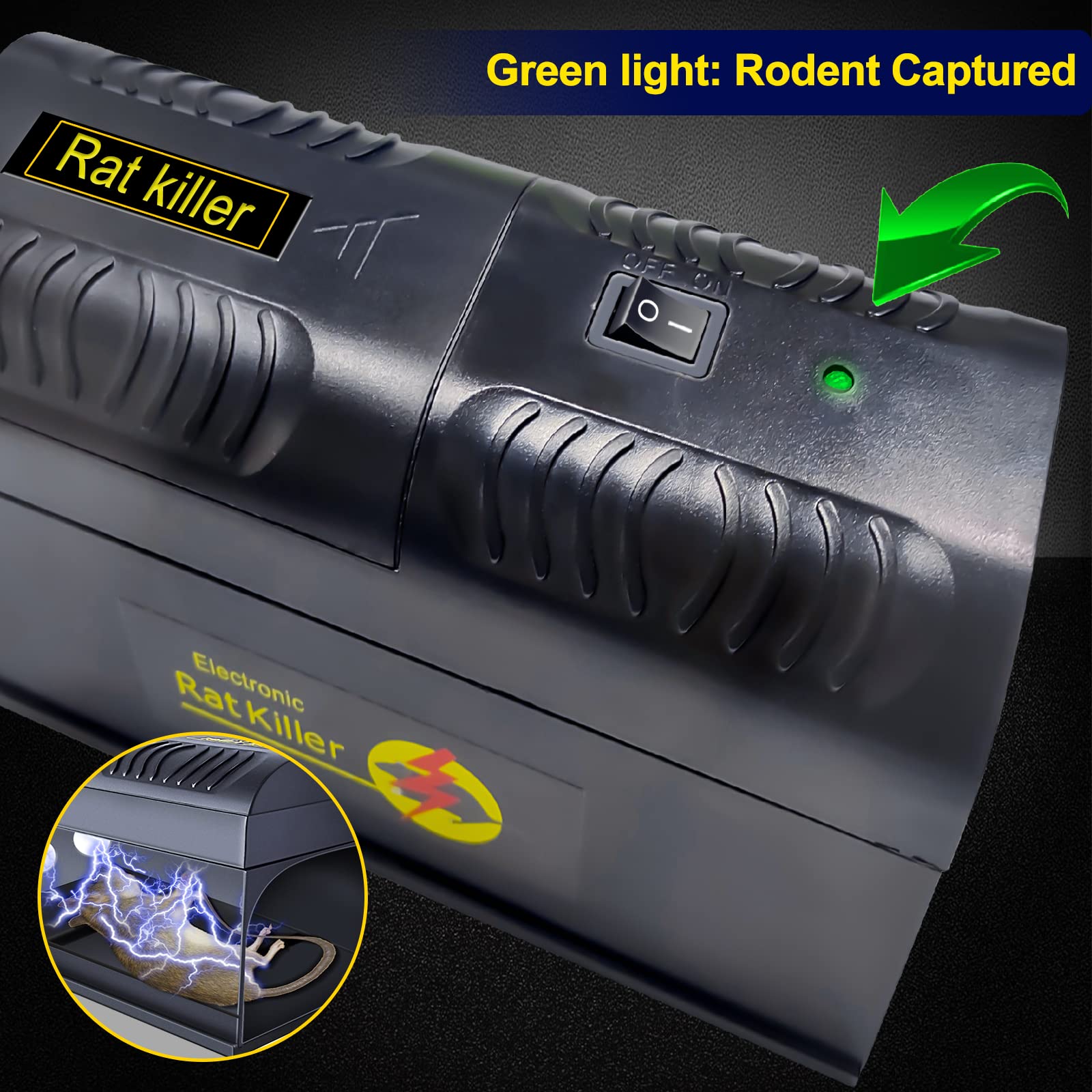 Vivideal Upgraded Rat Trap packaging image highlights quick setup in minutes.