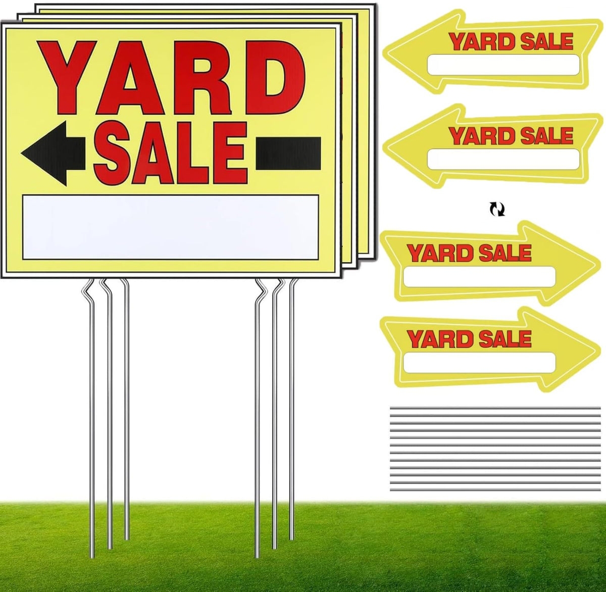 Vividsphere for-sale sign double-sided with metal stake boosts curb appeal and visibility.