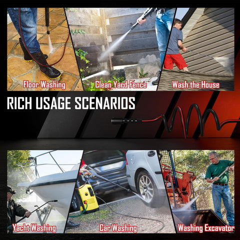 VividWash universal compatibility ensures easy integration with common household pressure washers.