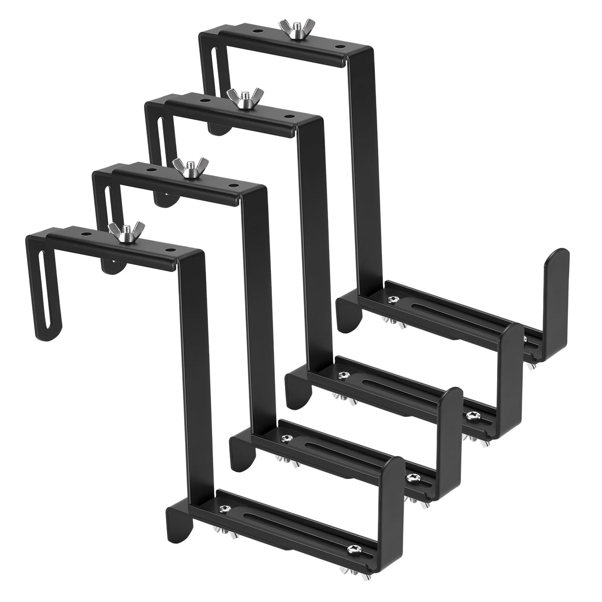 VIVIKEN Planter Box Brackets with adjustable top and bottom for many pots.