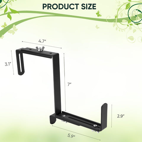 VIVIKEN Planter Box Brackets are sturdy iron for lasting support.