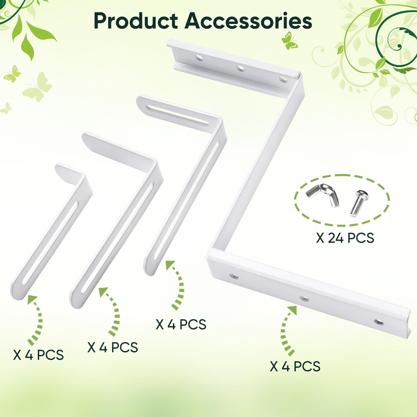 VIVIKEN sturdy iron with powder coating resists fading and corrosion.