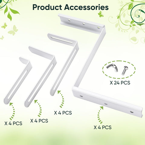 VIVIKEN sturdy iron with powder coating resists fading and corrosion.