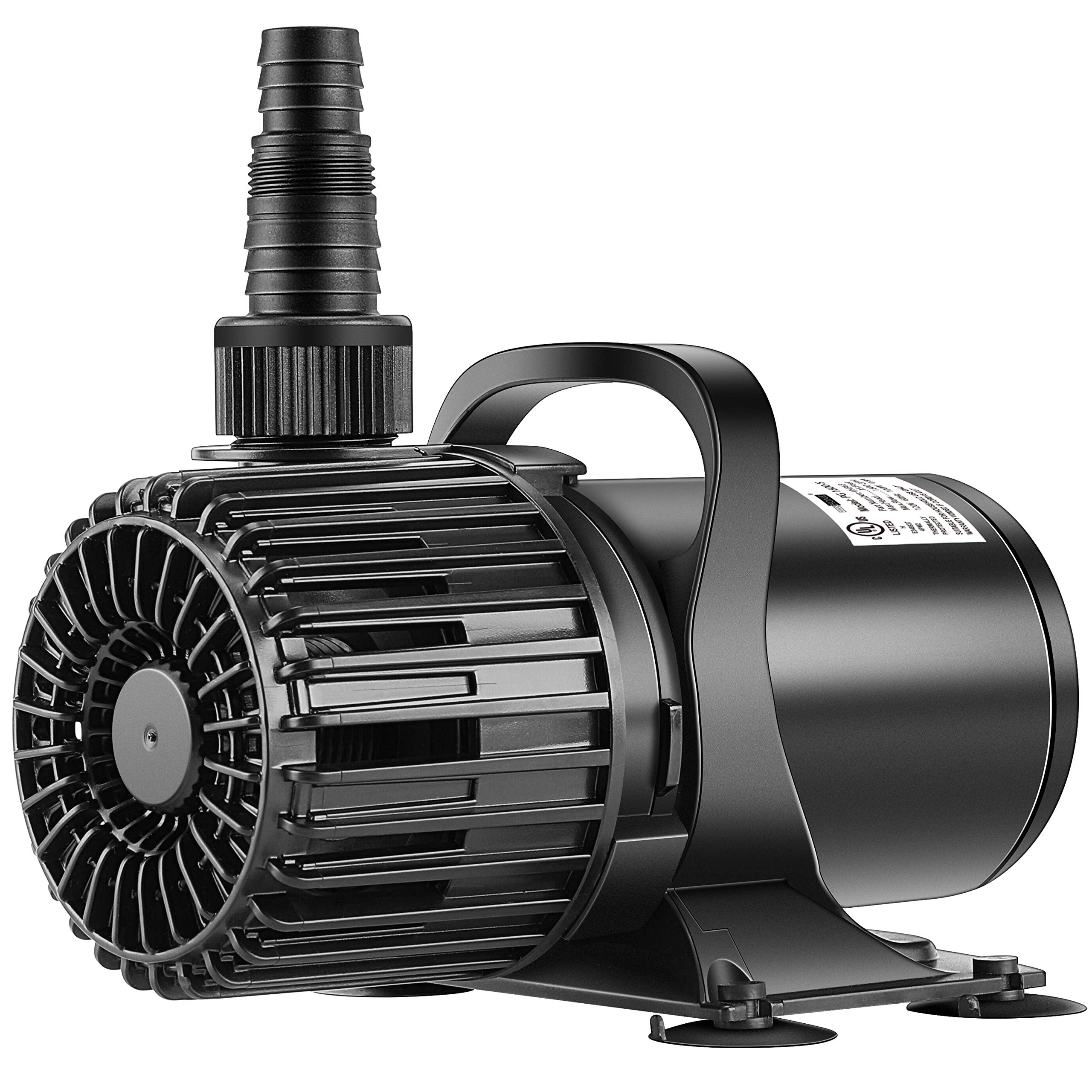 VIVOHOME 100W submersible pump powering ponds and tanks with steady water motion