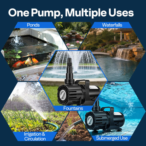 VIVOHME includes nozzles and clamps for easy hose connections
