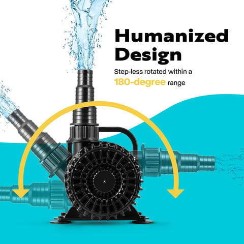 VIVOHOME 180-degree adjustable nozzle enables versatile spray direction.