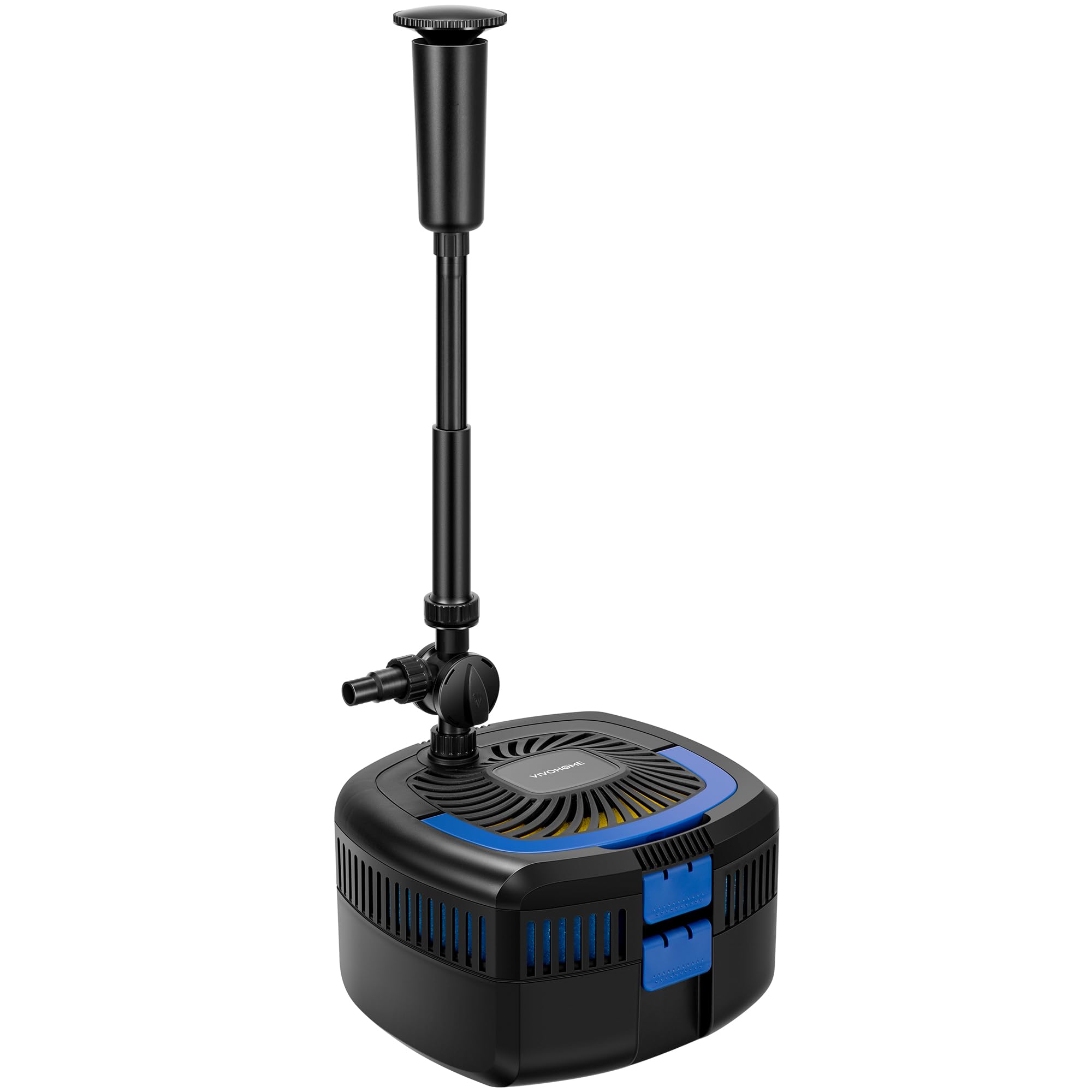 VIVOHOME 4-in-1 pond filter system front view for clearer water