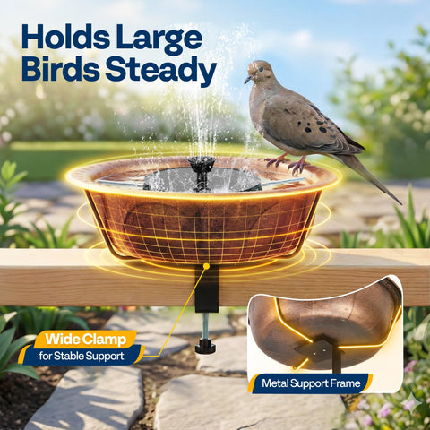 VIVOHOME weatherproof bronze ABS finish resists fading and rust