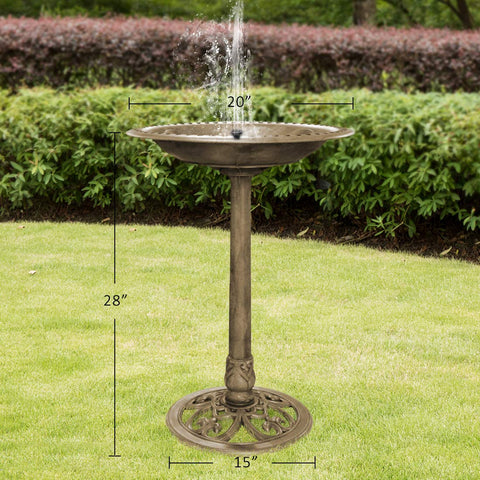 VIVOHOME spray height adjusts with sun for natural water display.