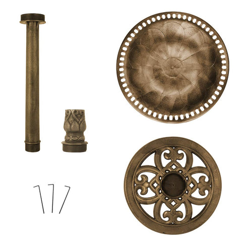 VIVOHOME antique bronze finish base highlights weather-resistant garden statuary.