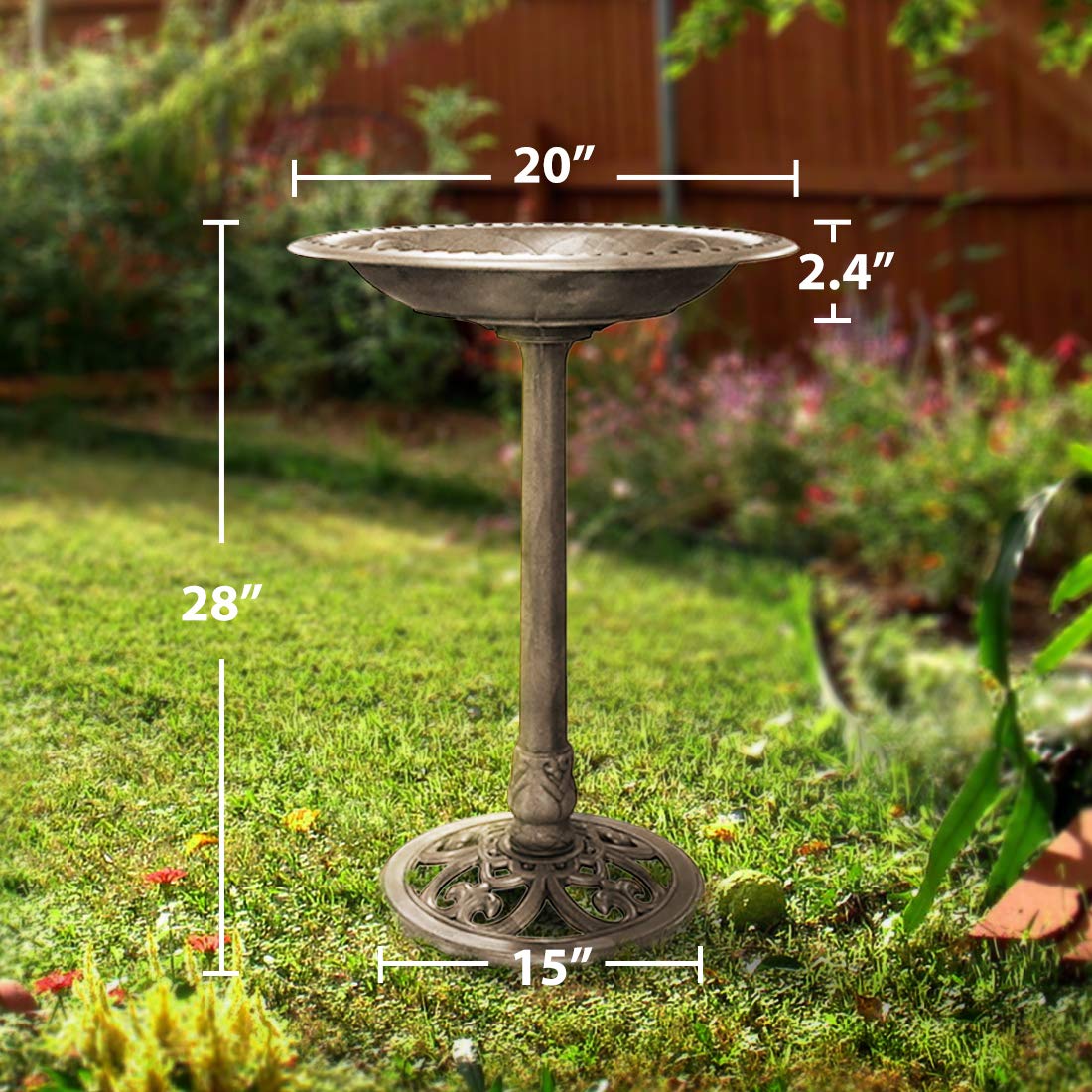 VIVOHOME easy-clean water change feature simplifies maintenance and keeps water fresh.