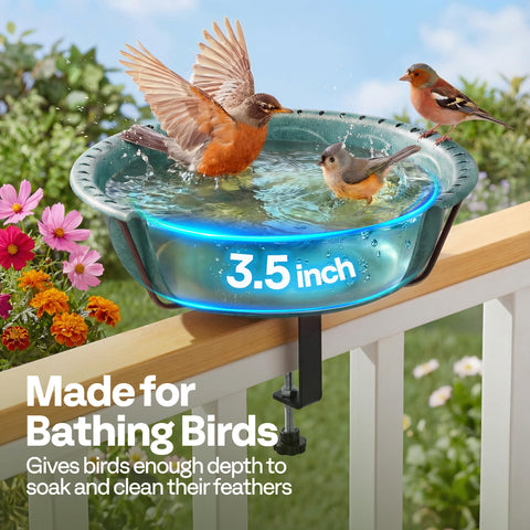 VIVOHOME bird feeder function adding seeds to attract birds in the garden