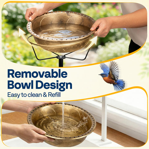 VIVOHOME detachable bowl-base design makes cleaning quick and simple