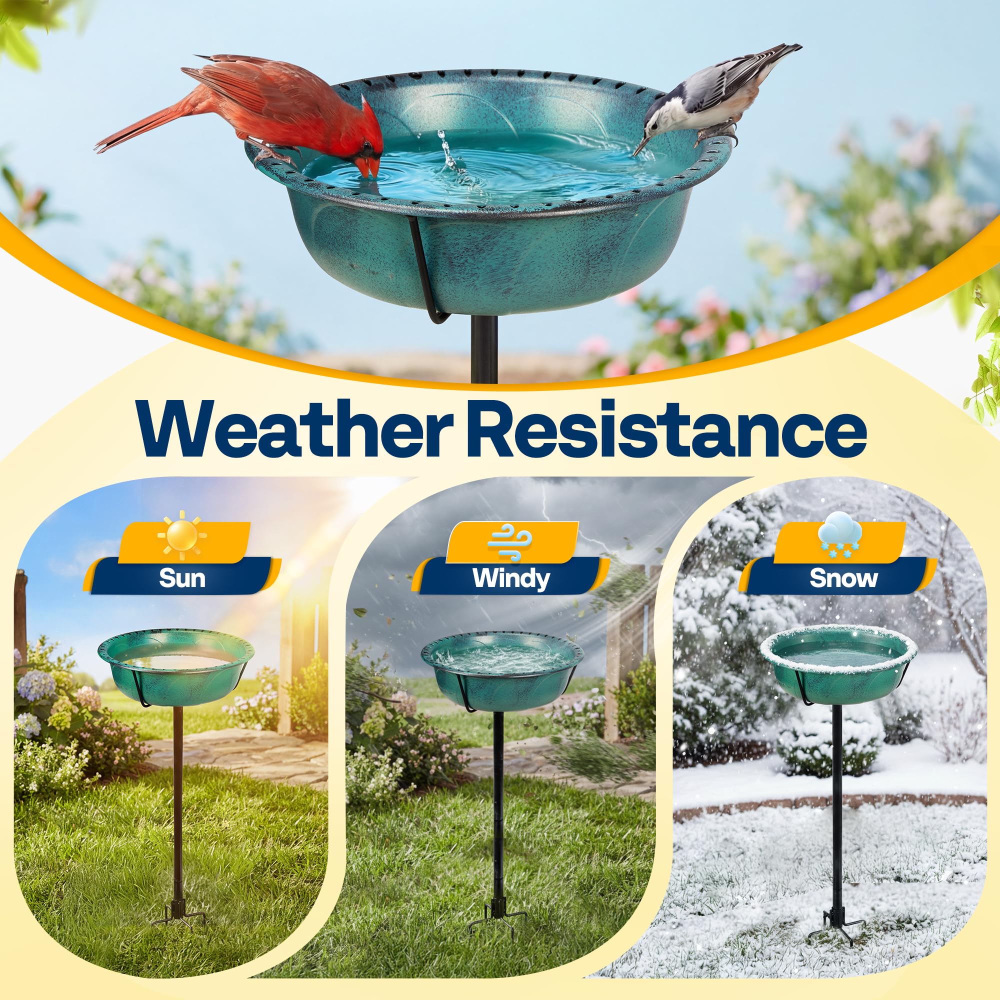 VIVOHOME detachable bowl enables easy cleaning and quick water changes.