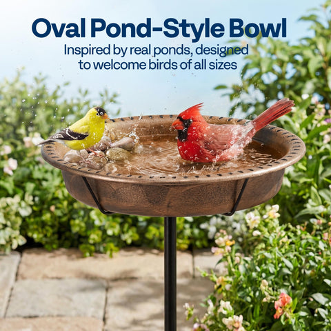 VIVOHOME four-prong base provides stable support against larger birds.