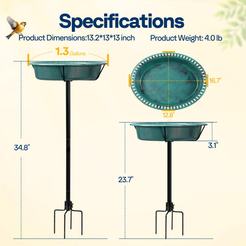 Vivohome garden bird bath blends style and function for a welcoming backyard habitat