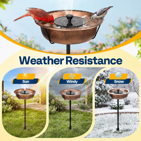 VIVOHOME four-prong ground stake ensures stable, wind-resistant placement.