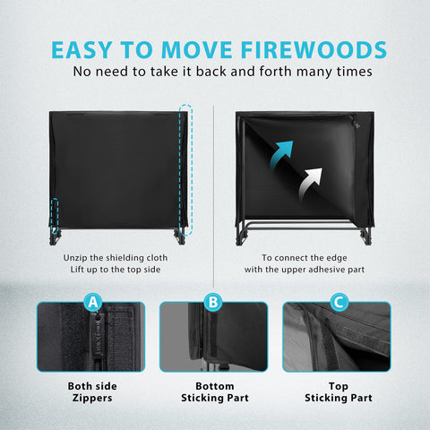 VIVOHOME metal-frame 4ft rack ready for heavy-duty outdoor storage.
