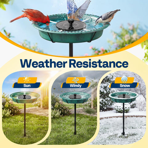 VIVOHOME oval pond-style design for mixed-bird water features in gardens.