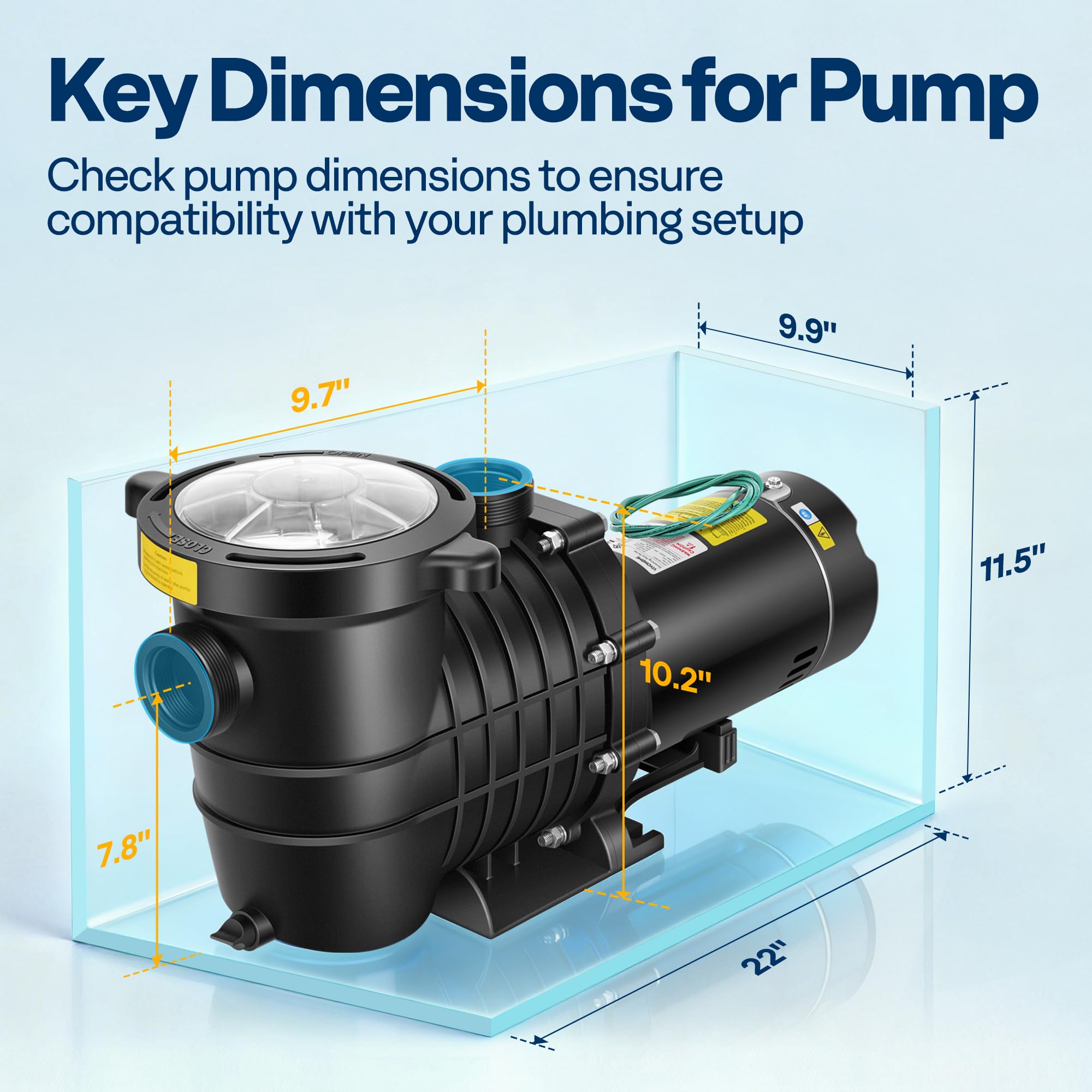 VIVOHME energy efficient design supports steady, reliable flow.