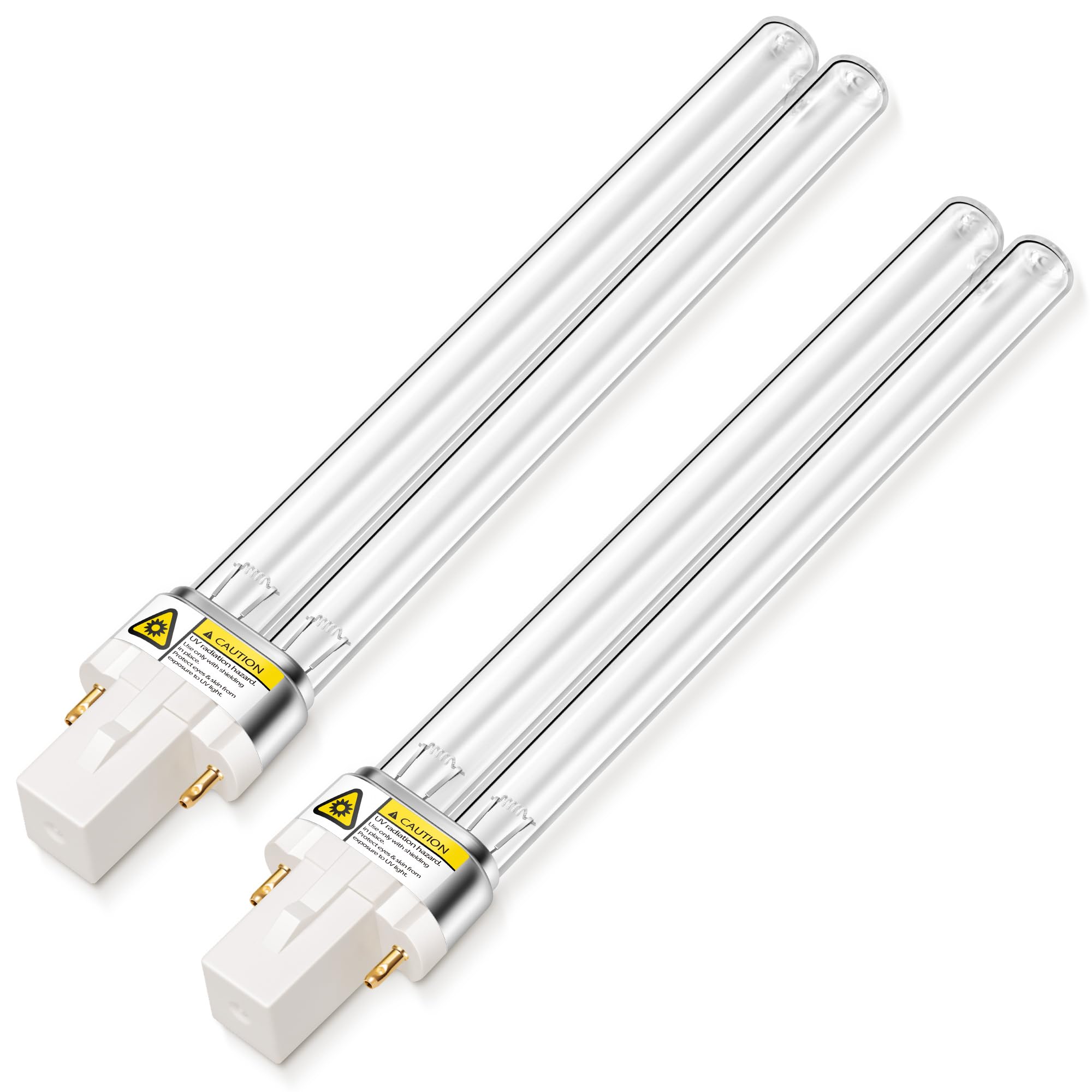 VIVOHOME UV-C bulb 2-pack ready for pond filtration to improve water clarity.