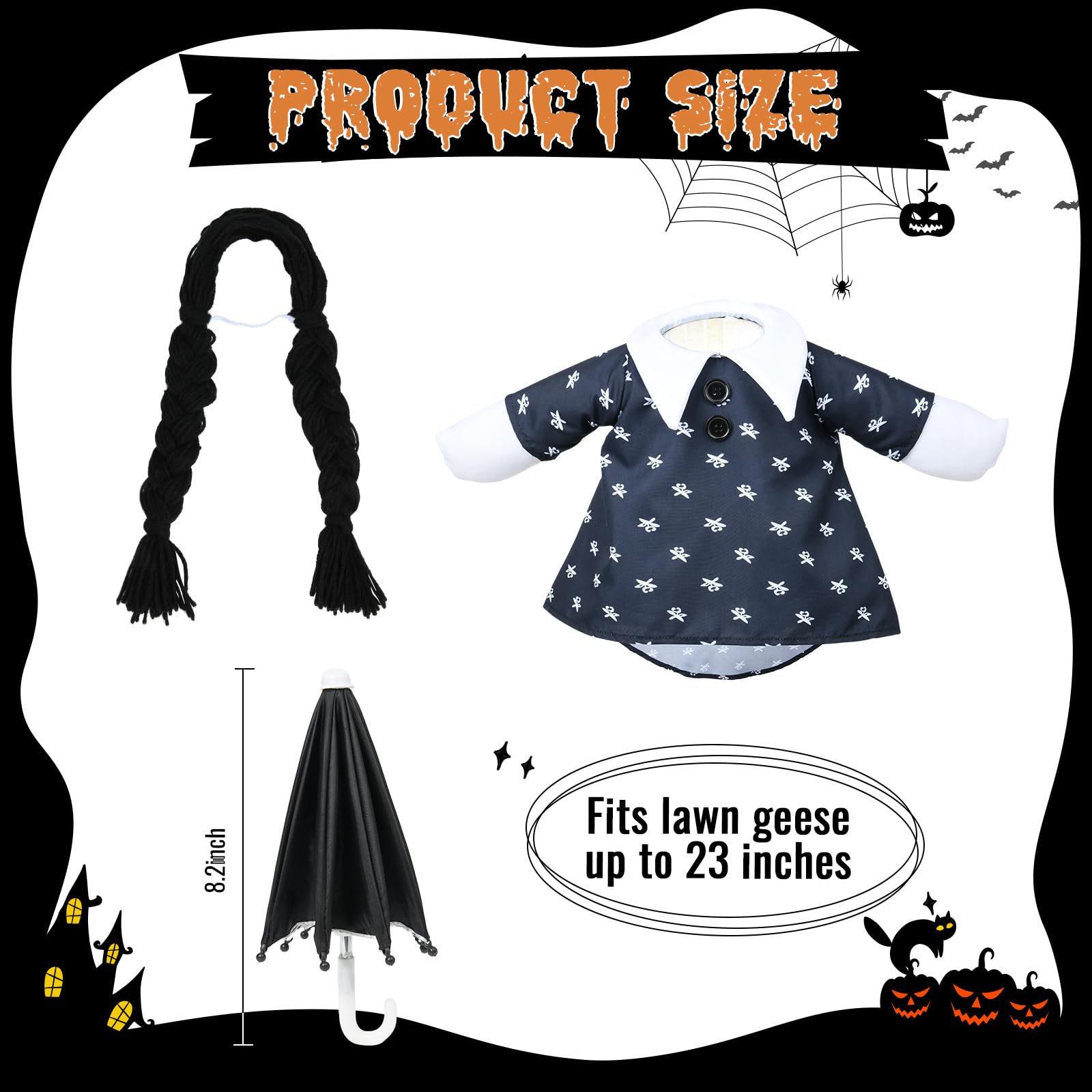 VIVOLOOM tiny bag completes the Halloween look for added charm.