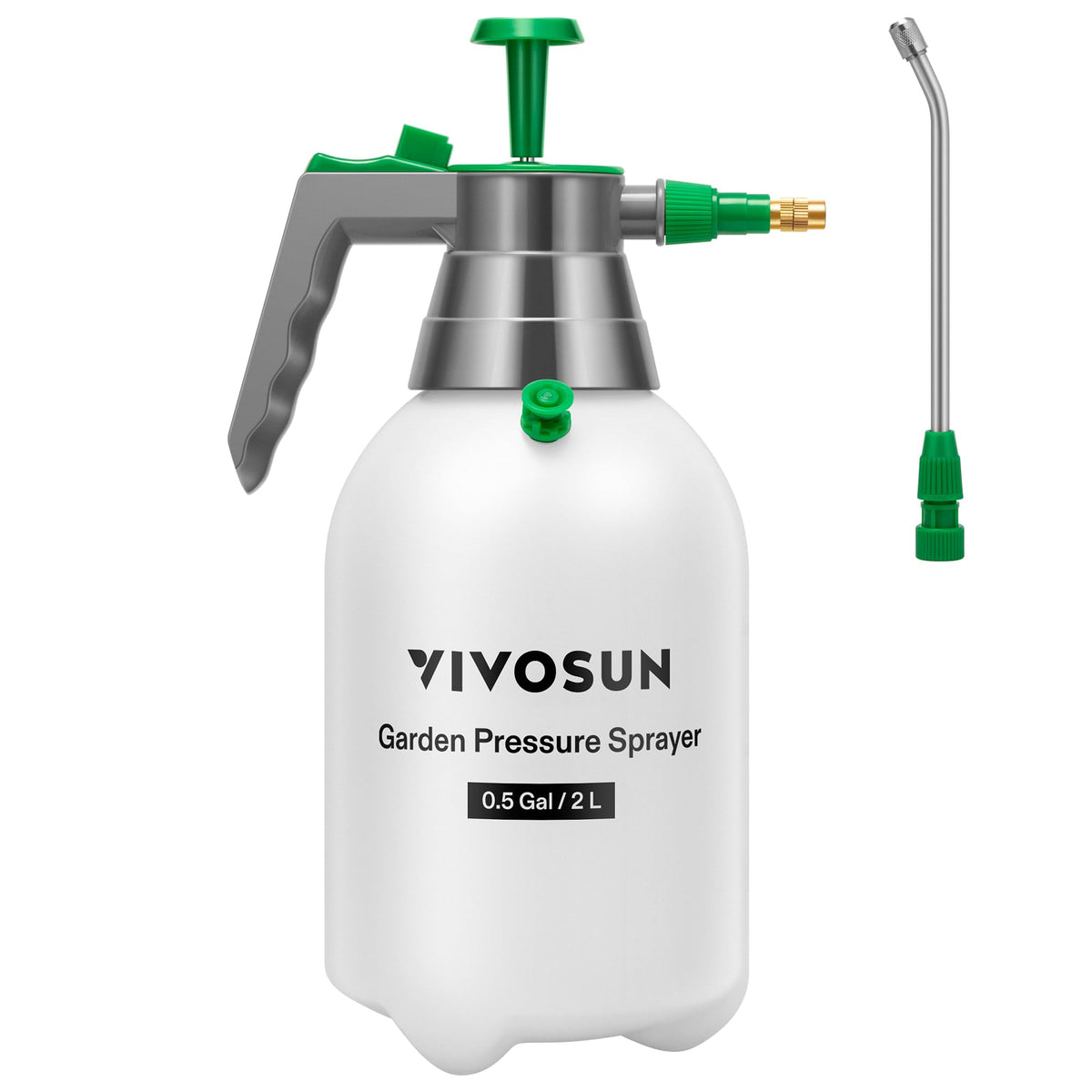 VIVOSUN 0.5 Gal handheld sprayer body, sturdy and easy for quick garden watering.