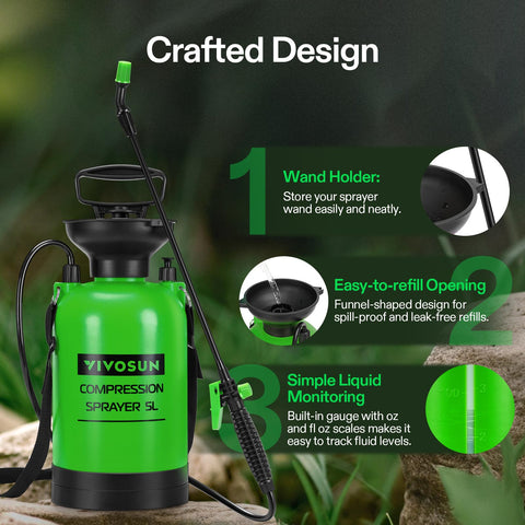 Adjustable shoulder strap on the VIVOSUN sprayer supports backpack-style carrying