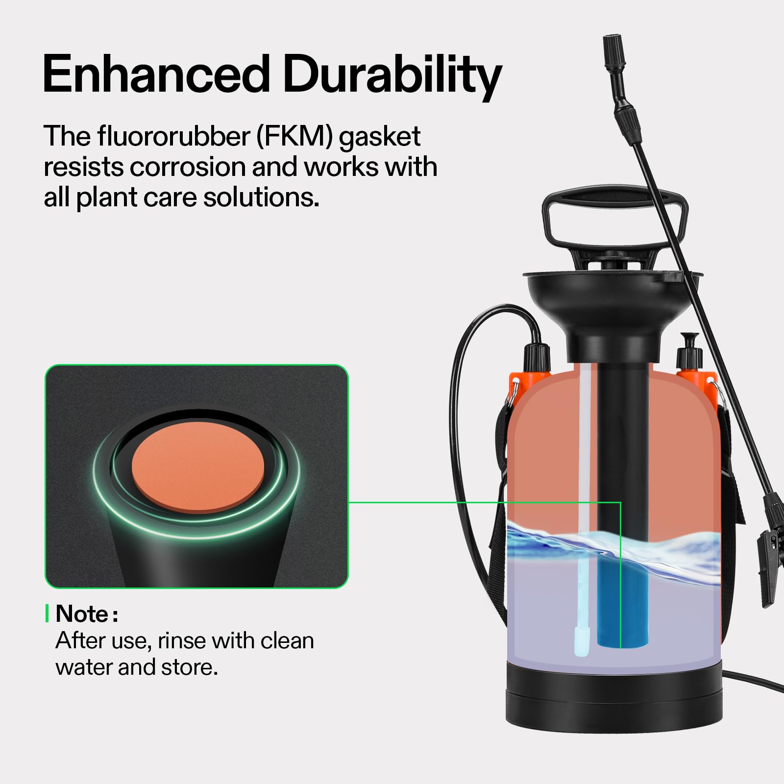 Wide-mouth fill on the VIVOSUN sprayer enables quick, mess-free refills.