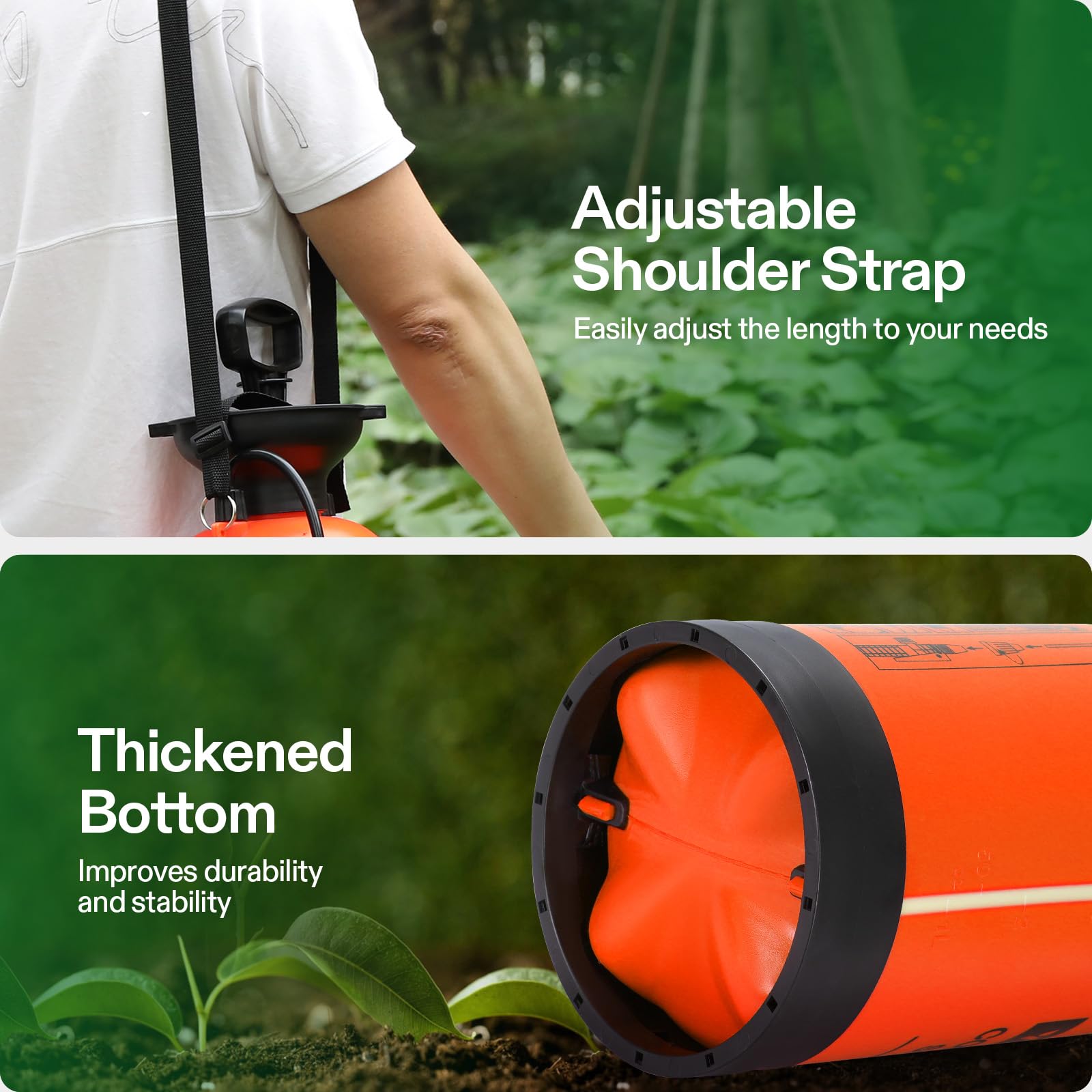 Long 22-inch wand extends reach for tall plants in the VIVOSUN sprayer.