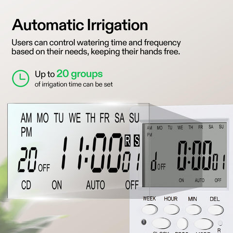 VIVOSUN 15W submersible pump for reliable garden irrigation