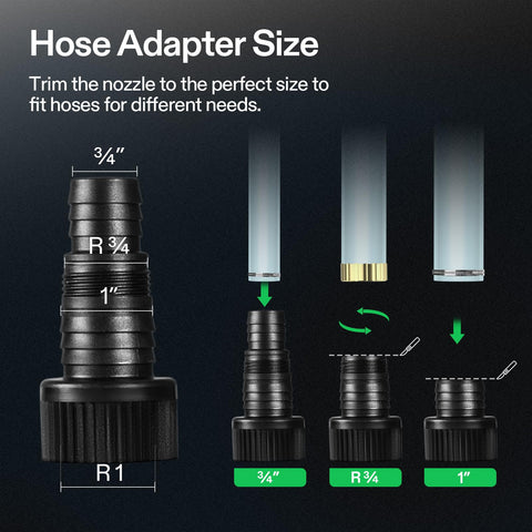 Low-noise operation from VIVOSUN pump suits ponds and aquariums.