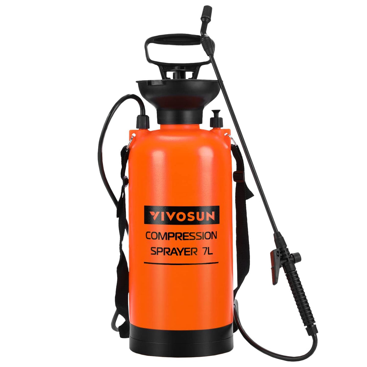 VIVOSUN 1.85 gallon sprayer with a long wand for precise spraying.