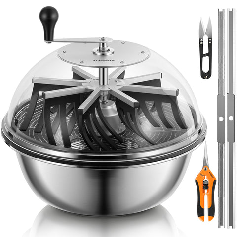 VIVOSUN 19-inch bud leaf bowl trimmer with clear dome for precise trimming