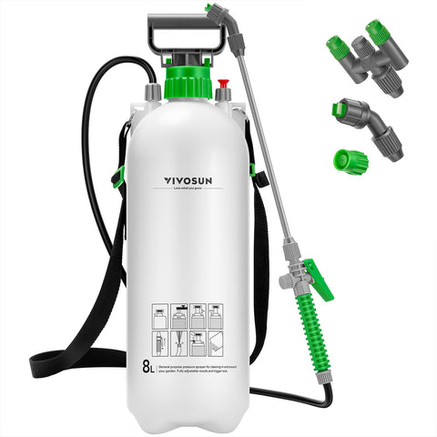 VIVOSUN pump sprayer bottle shows translucent level for easy mixing