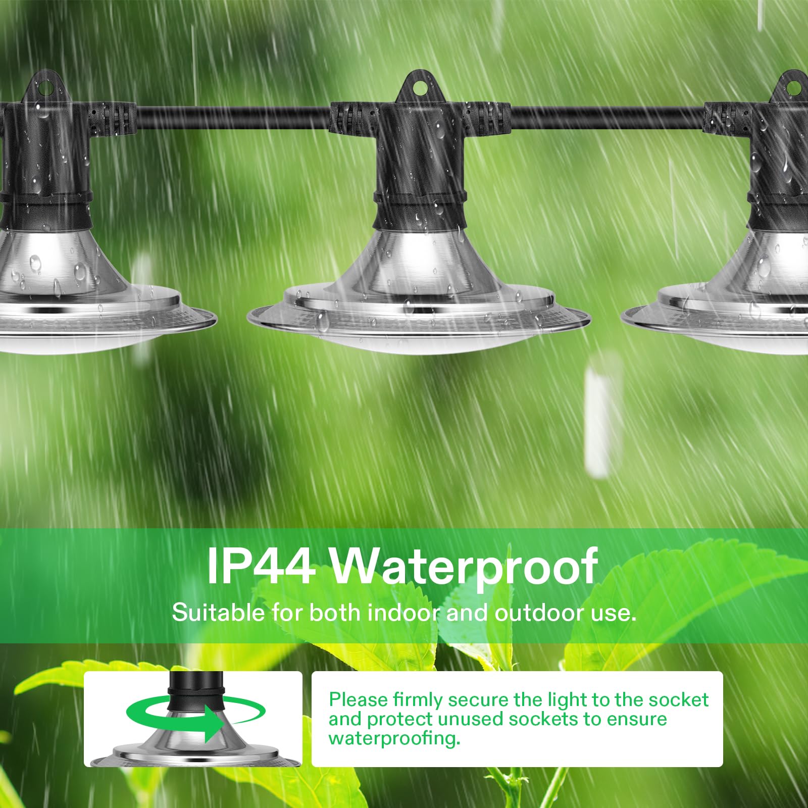 VIVOSUN 22 ft cord provides flexible installation options.