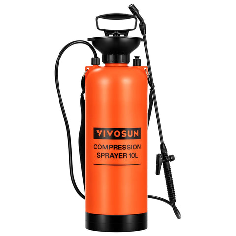 VIVOSUN 2.64-gallon sprayer tank for easy capacity checks during yard tasks