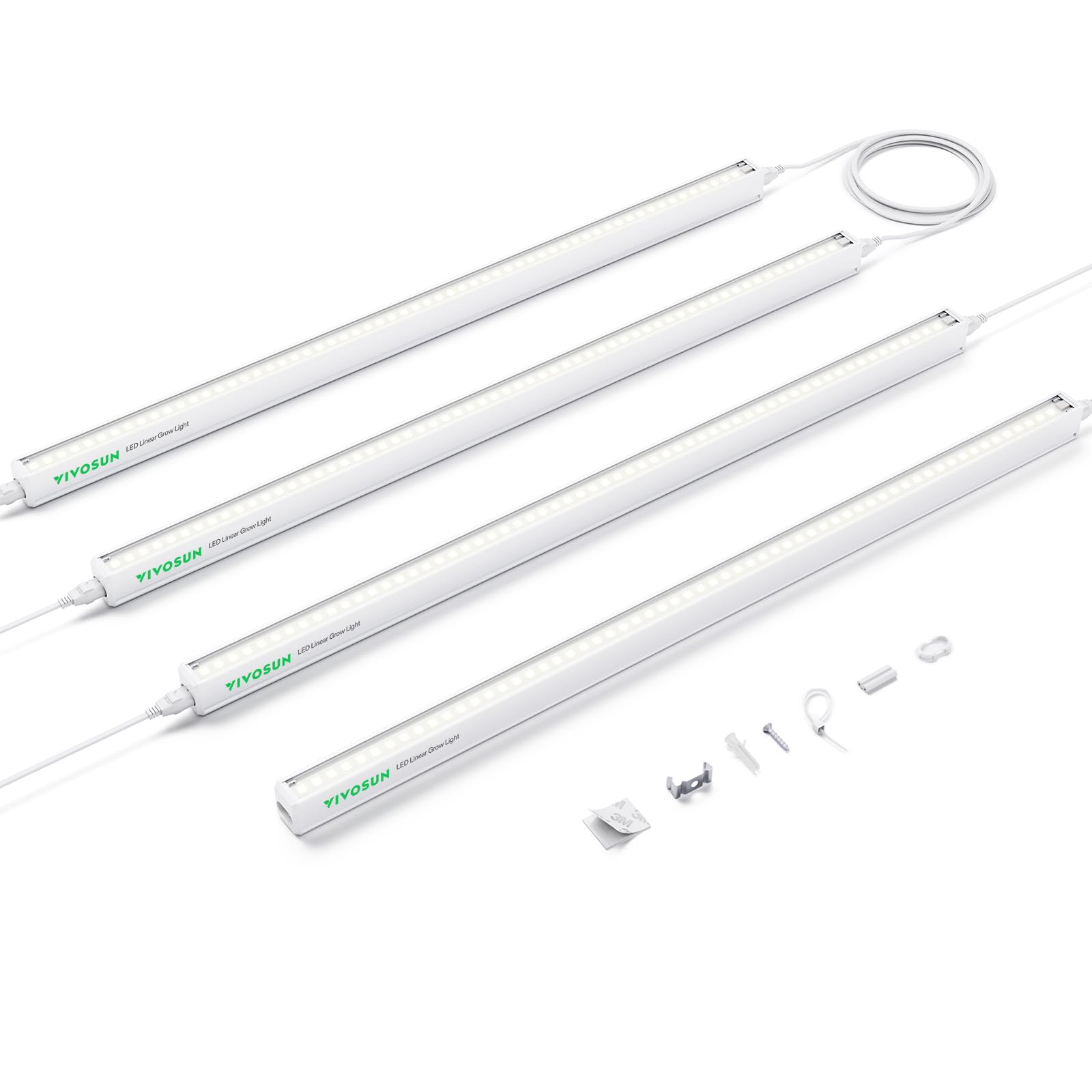 VIVOSUN 2ft grow lights full spectrum seedling strip for faster germination