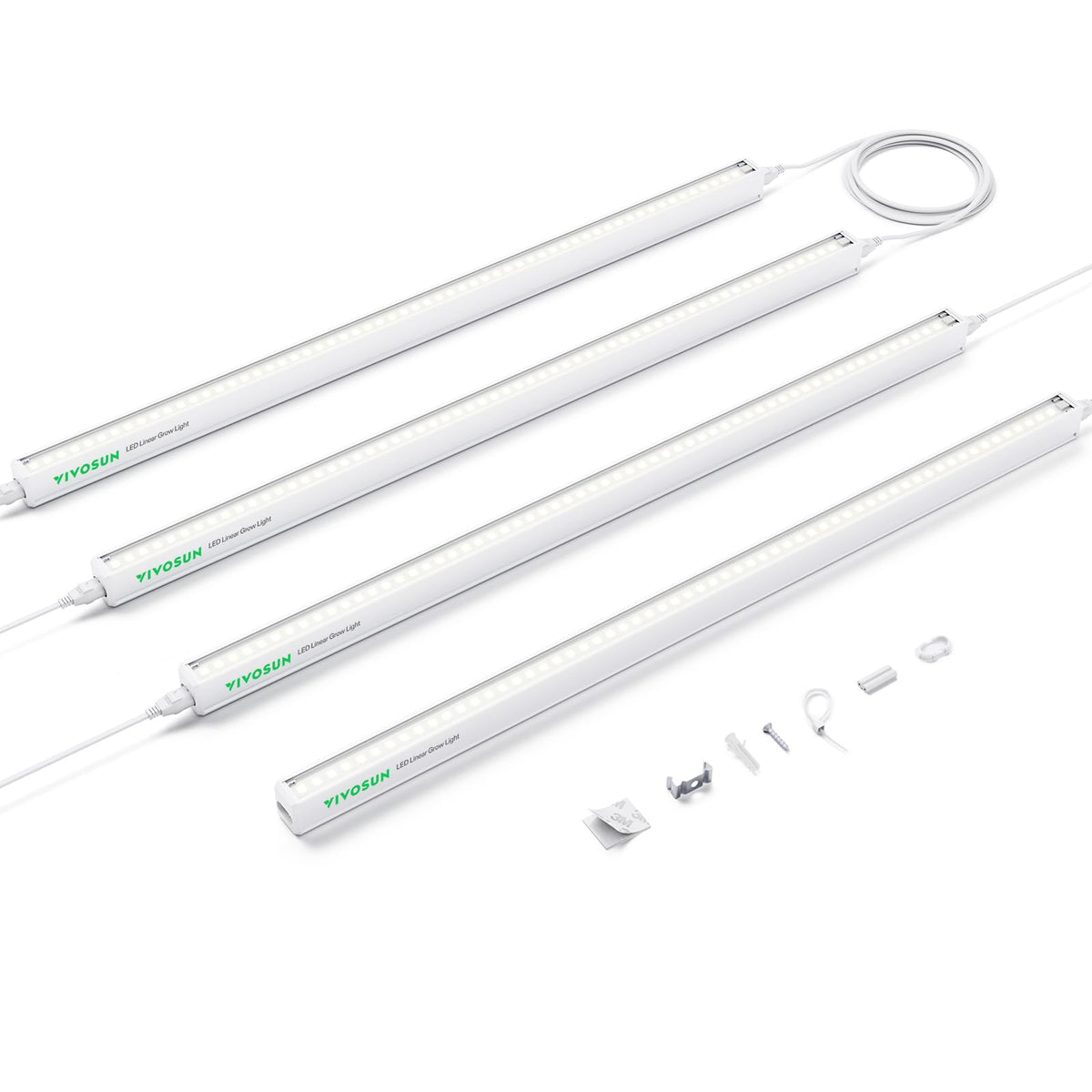 VIVOSUN 2ft grow lights full spectrum seedling strip for faster germination