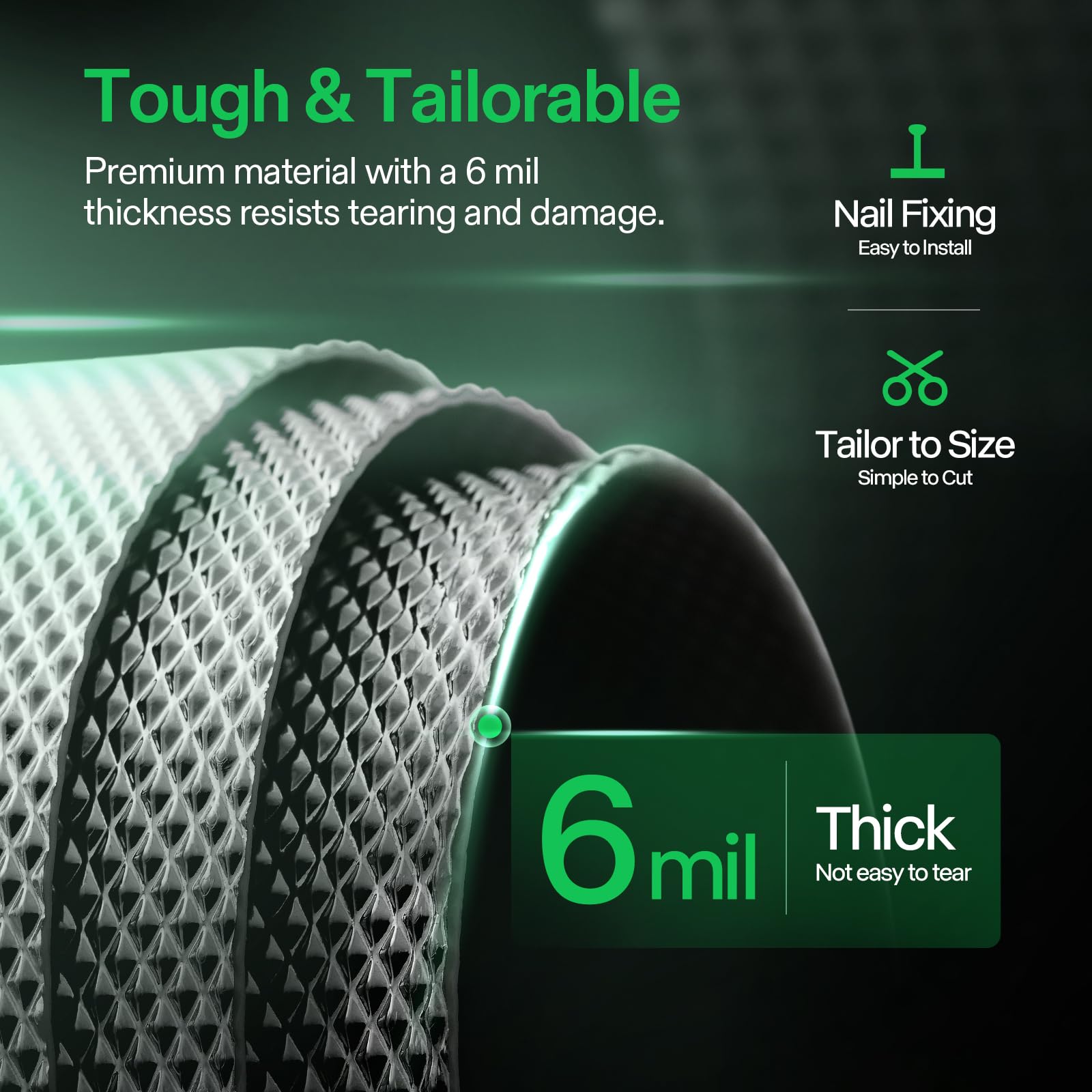 VIVOSUN 4x50 ft roll ready to cut to fit your space.