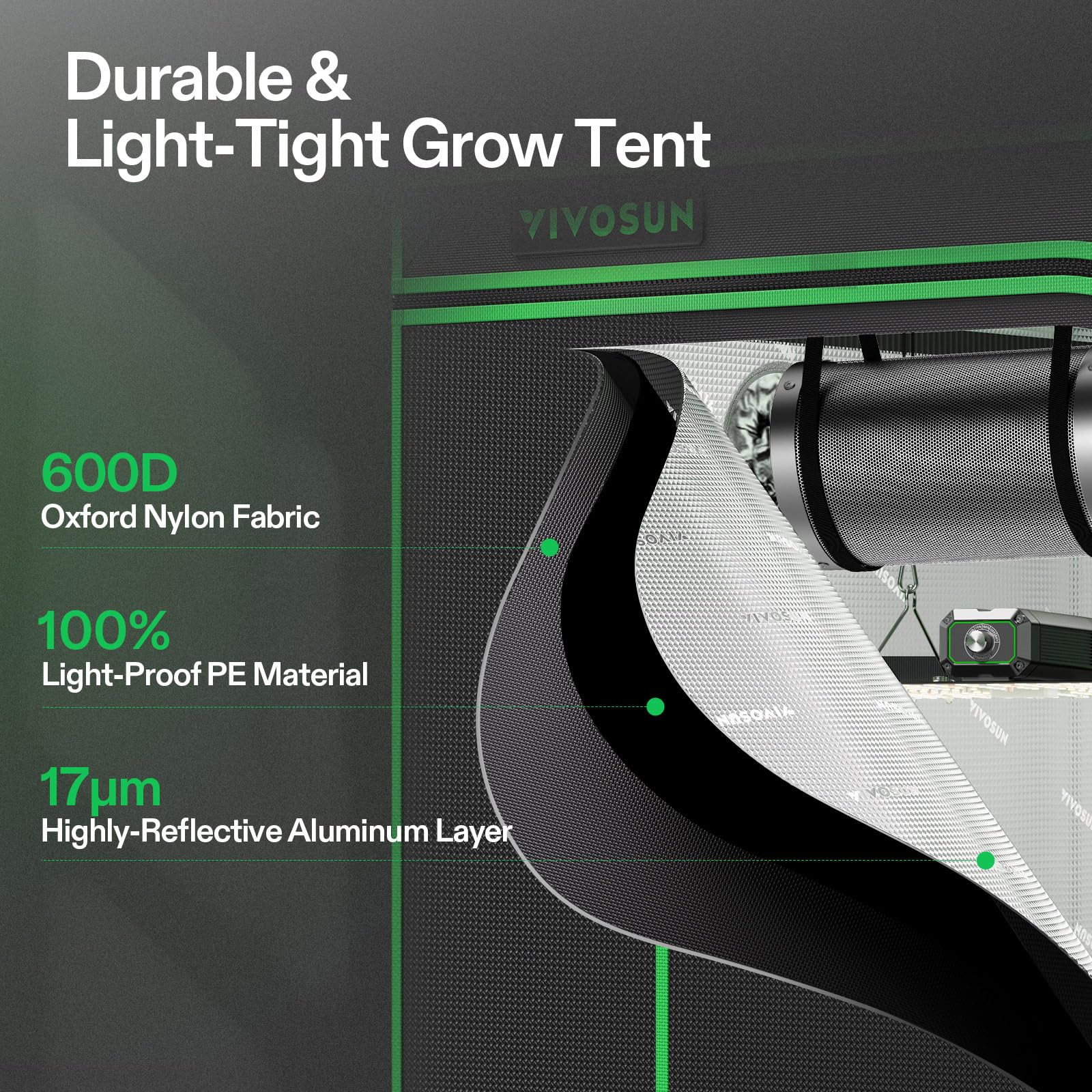 VIVOSUN 5-gallon grow bags set for scalable indoor growing