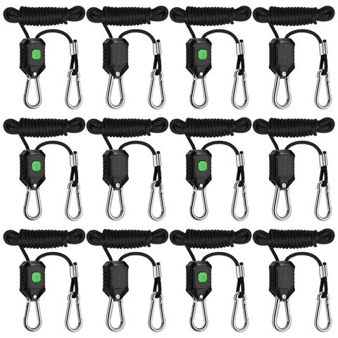 VIVOSUN 6-pair 1/8 inch adjustable hanger for secure grow light mounting