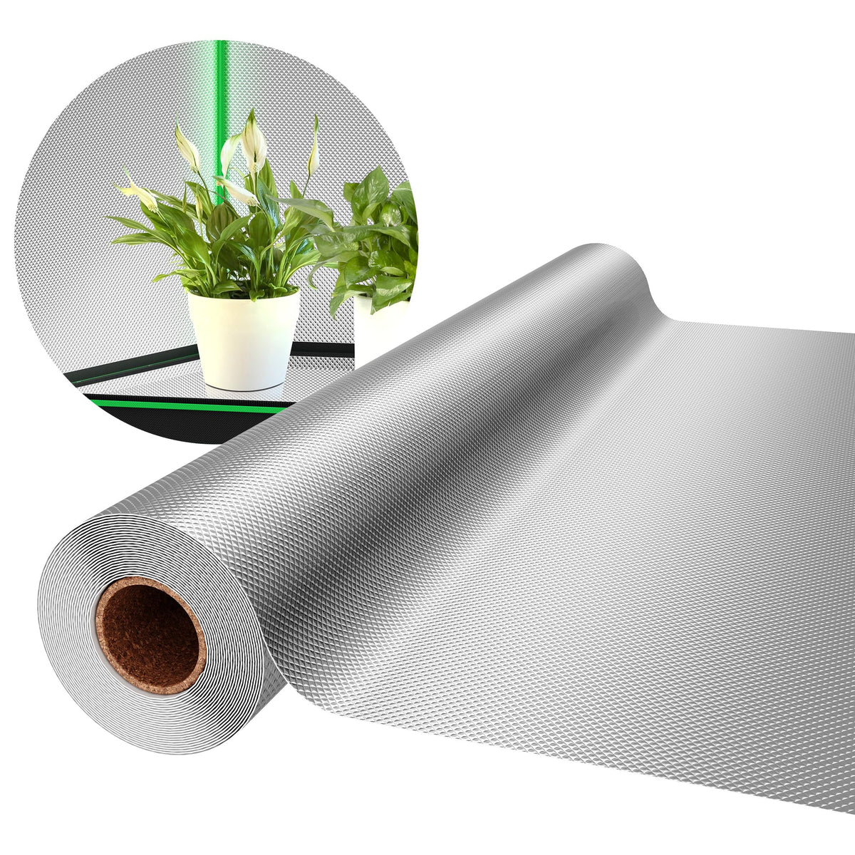 VIVOSUN 6mil mylar film roll 4x50ft with high reflectivity for grow spaces